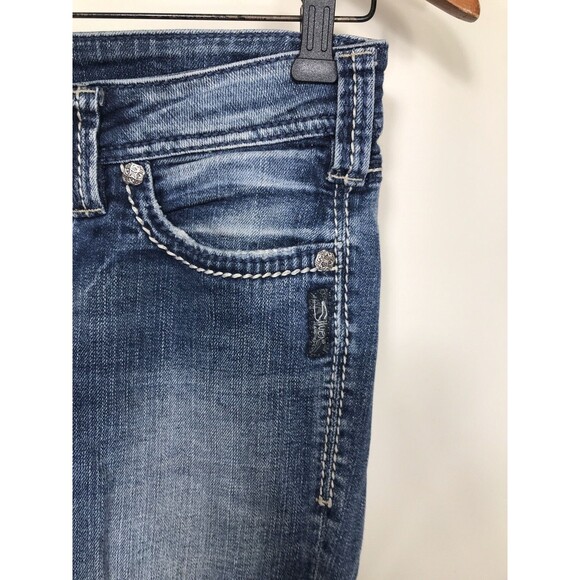 Silver Jeans Aiko bootcut Dark Wash Pants Size W 28 L 29 - Picture 6 of 10